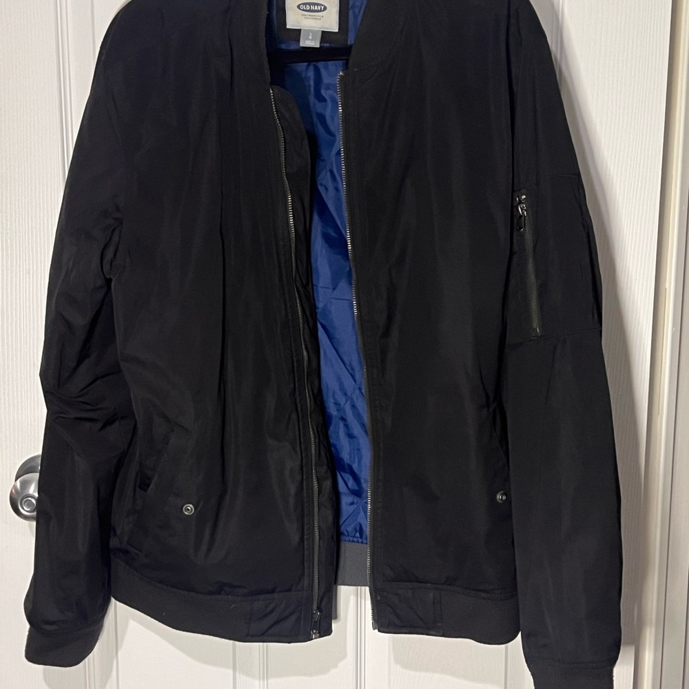 Old Navy Black Bomber Jacket for Men